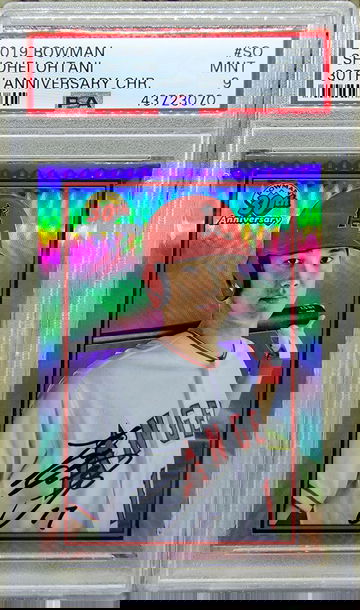 2019 Bowman Shoehei Ohtani 30th PSA 9 Mint