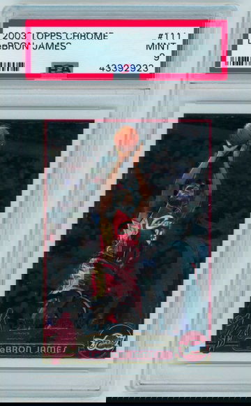 2003-04 Topps Chrome LeBron James #111 PSA 9
