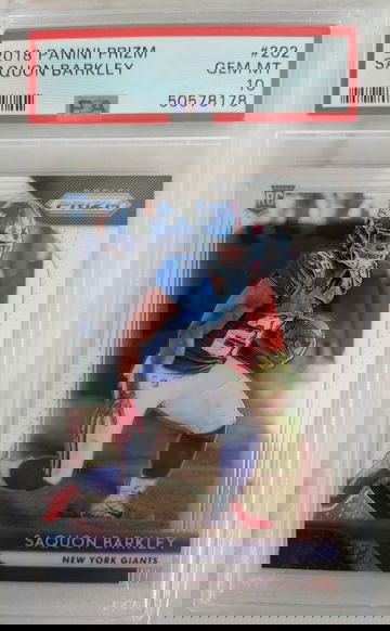 Saquon Barkley Prizm PSA 10