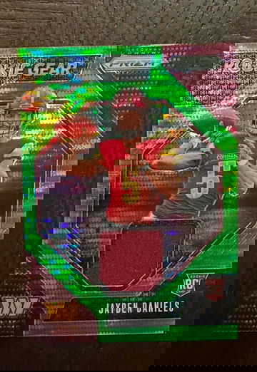 2024 Prizm Jayden Daniels Rookie Gear Neon Green Pulsar