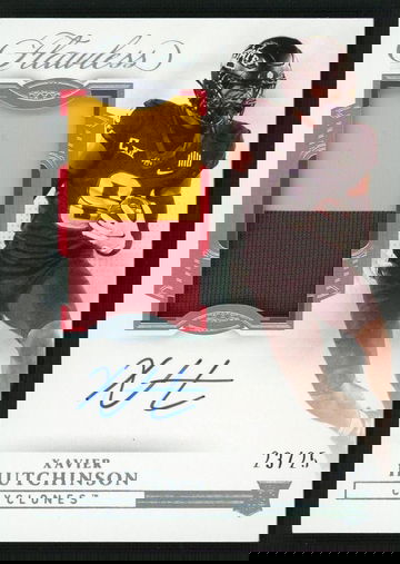 2023 Panini Flawless Collegiate Xavier Hutchinson #RPAV-XAH RC RPA Auto /25