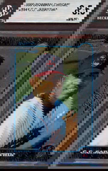 1999 Bowman Chrome C. C. Sabathia # 344 Rookie Card BGS 8.5