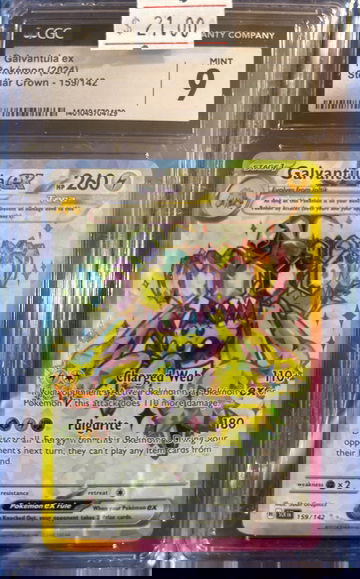 2024 Pokémon Galvantula ex Stellar Crown 159/142 CGC 9 Mint