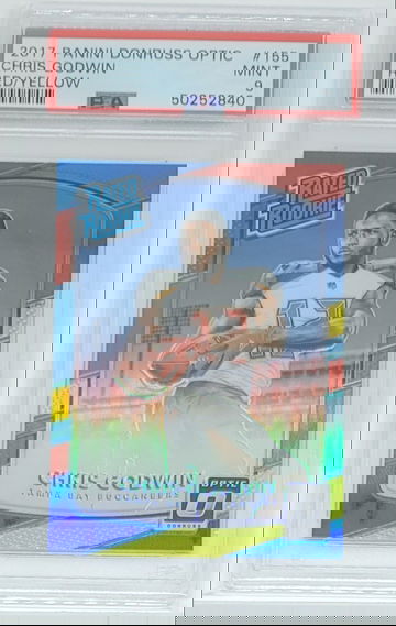 2017 Optic Chris Godwin SP RC Red/Yellow Holo Prizm #155 PSA 9 MINT