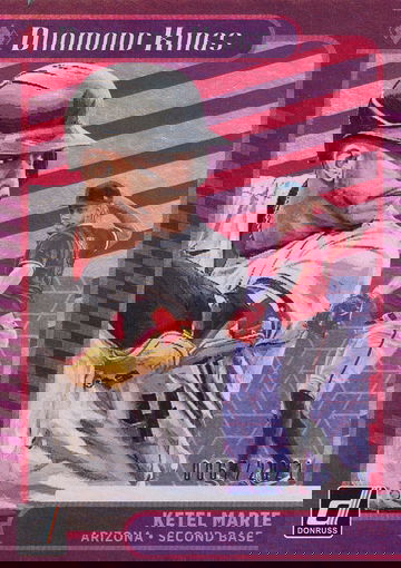 2021 Donruss Ketel Marte #30 Red & White Stripes 0067/2021