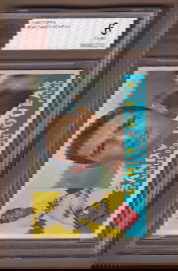 1960 Topps #343 Sandy Koufax BVG 6