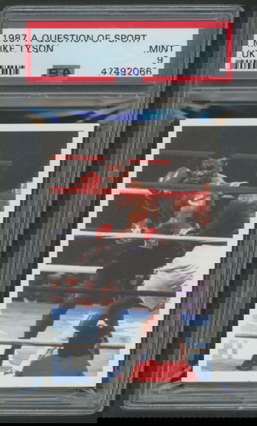 1987 A Question of Sport MIKE TYSON RC Rookie MINT PSA 9