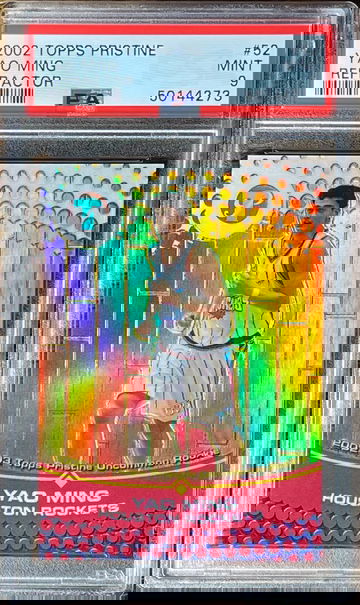 2002 TOPPS Pristine Refractor Yao Ming RC ROOKIE #52 /499 PSA 9 Mint or better