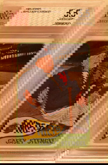 1965 Topps #187 Casey Stengel BVG 5.5 EXCELLENT +