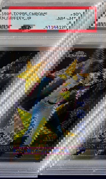 1996 Topps Chrome Ken Griffey Jr. PSA 8