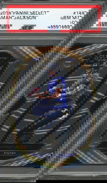 2018 Select Premier Lamar Jackson Rookie RC #149 PSA 10, Gem Mint!