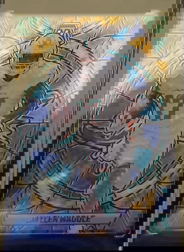 Jaylen Waddle stain glass 2023 mosaic