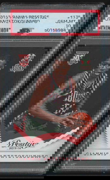 2013 Prestige #175 Giannis Antetokounmpo PSA 10 Gem Rookie RC 