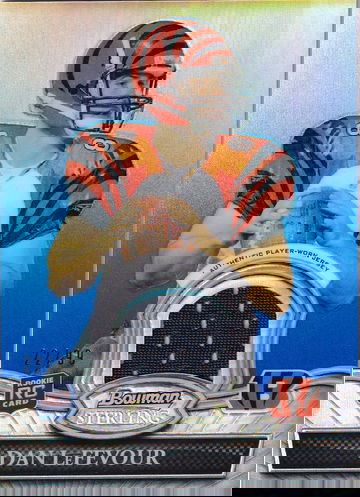 2010 Bowman Sterling Dan LeFevour #BSR-DL Refractor RC Relic 22/99