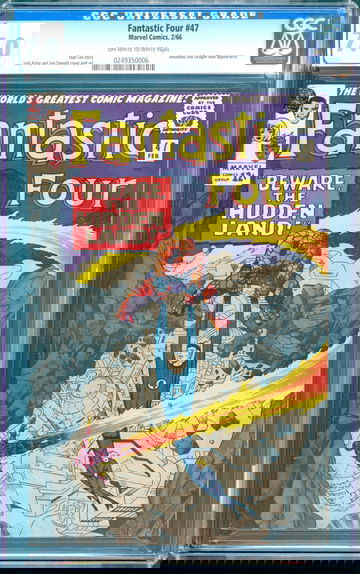 Fantastic Four #47 (1966) CGC 7.0 - O/w to white; 1st Maximus the Mad; Stan Lee