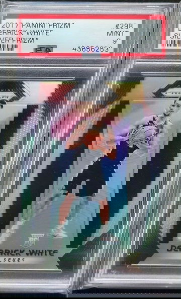 2017 Derrick White Prizm Silver RC PSA 9