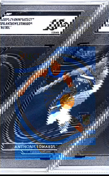 Anthony Edwards 2020-21 Panini Select Courtside Retail Blue RC #300 Rookie GEM MINT SGC 10