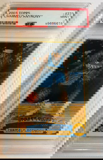 2003 Topps Carmelo Anthony #223 PSA 9 Rookie Card Mint RC Lakers Nuggets Trailblazers Knicks