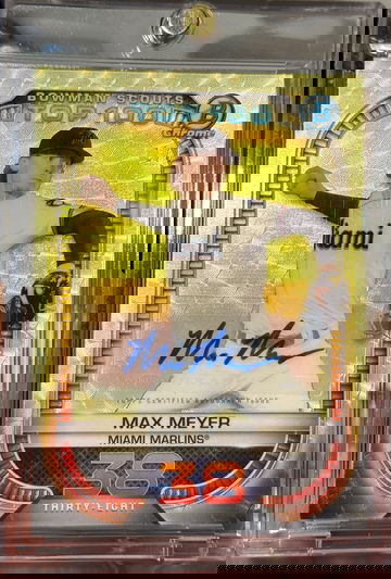 2021 Bowman Chrome Max Meyer Scouts Top 100 Rookie Auto Superfractor 1/1