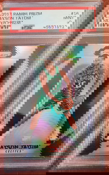 2017 Panini Prizm Jayson Tatum Silver Prizm #16, PSA 9