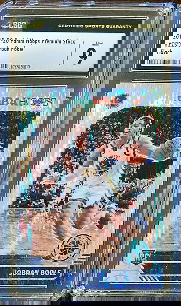 2019 SP JORDAN POOLE NBA Hoops Premium Stock FLASH PRIZM CSG 9 Rookie RC #223 