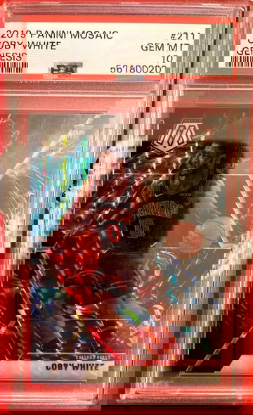 2019 Coby White Panini Mosaic GENESIS PSA 10