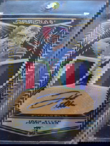 2018 Obsidian Josh Allen Dual Patch Rookie Auto Jersey # 17/50 Last Chance