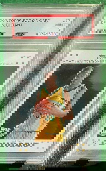 2007 Topps Kevin Durant #2 Rookie Card PSA 9 MINT