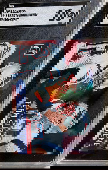 Tom Brady/Rob Gronkowski TS-5 2019 Donruss CASE HIT