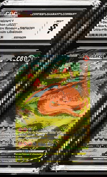 2022 Pokemon Black Star Promos Ultra-Premium Charizard V #SWSH260 CGC 9