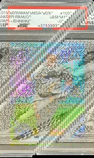 2019 1st Bowman Chrome WANDER FRANCO Mega Box Mojo Refractor PSA 10