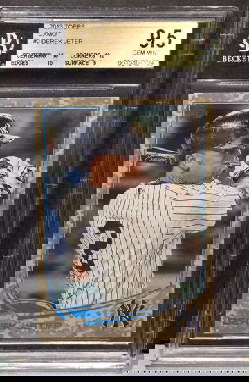 2013 Topps Camo Derek Jeter BGS 9.5 Triple 10's Yankees /99