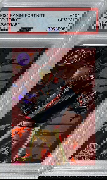 2021 Panini Fortnite Series 3 Red Strike #164 Cracked Ice PSA 10 Gem Mint