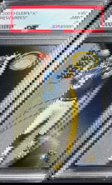 2001 Fleer E-X Drew Brees RC ROOKIE /1000 SP PSA 9 MINT San Diego Chargers HOF