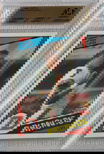 John Elway 1984 Topps #63 RC BGS 9.5 Rare!