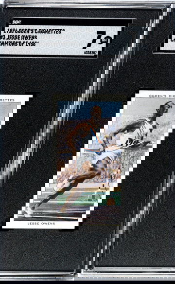 1937 Ogden's Cigarettes Jesse Owens #3 Champions of 1936 Track & Field HOF SGC 7