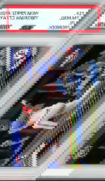 2024 TOPPS NOW WYATT LANGFORD #12 ROOKIE RC TEXAS RANGERS PSA 10 GEM MT