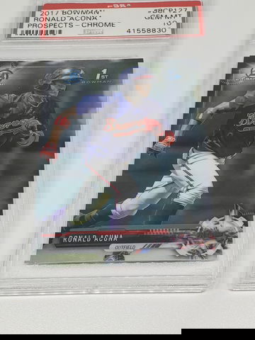 2017 bowman chrome ronald acuna rc psa 10