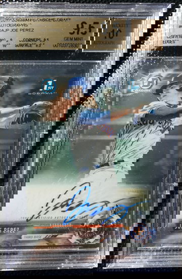 2017 Bowman Joe Perez Auto BGS 9.5/10