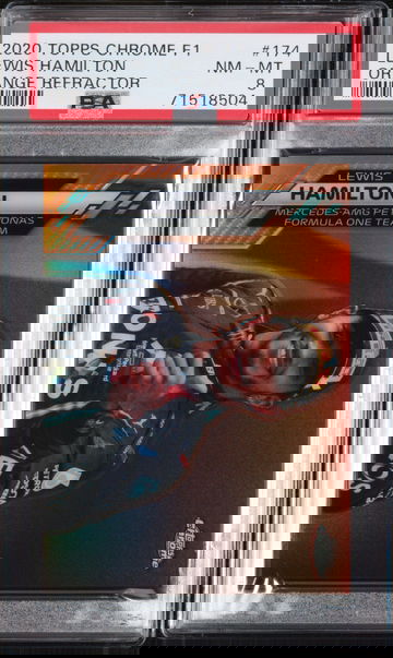 2020 Topps Chrome F1 Lewis Hamilton Orange Refractor /25 #174 Formula 1