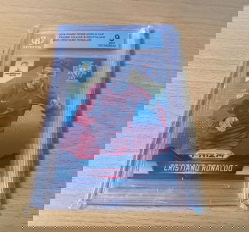 Cristiano Ronaldo 2014 Prizm World Cup Red Yellow BGS 9