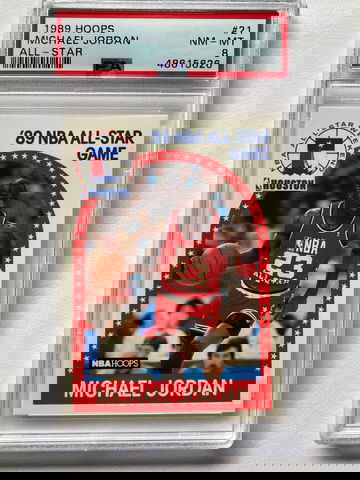1989 nba hoops michael Jordan all star psa 8