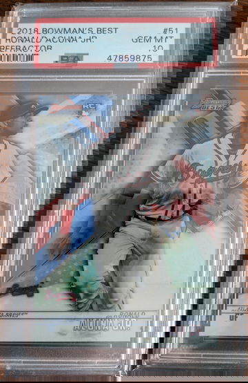 2018 Bowmans Best Ronald Acuna Jr. Refractor PSA 10