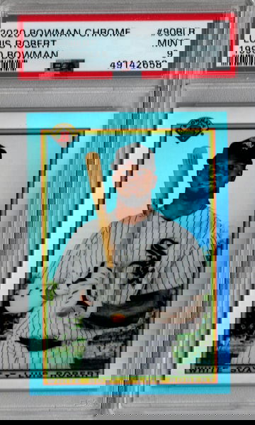 2020 Bowman Chrome Luis Robert 1990 Bowman PSA 9