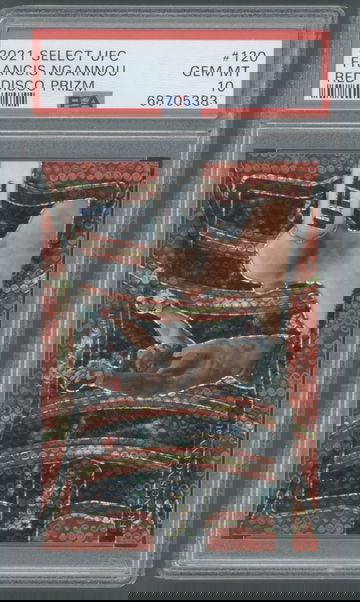 2021 Panini Select #120 Red Disco /199 Francis Ngannou PSA 10