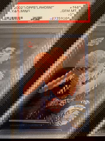 2002 Topps Chrome YAO Ming PSA 10 rc rookie