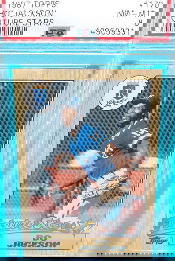 1987 Topps #170 Bo Jackson PSA 8