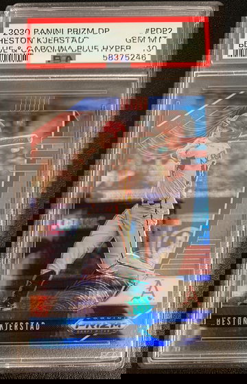 2020 Panini Prizm Draft Heston Kjerstad Blue Carolina Blue Hyper