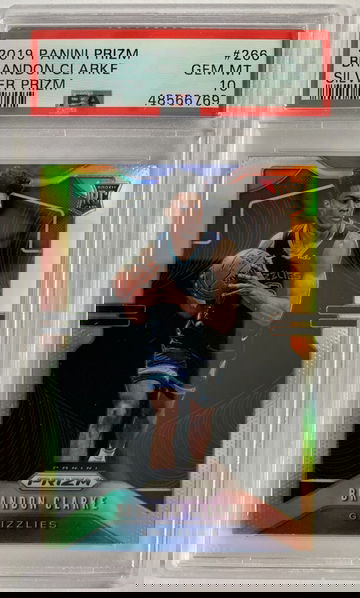 2019 Panini Prizm Brandon Clarke Silver Prizm PSA 10 Gem Mint