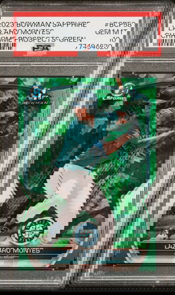 2023 Bowman Sapphire Lazaro Montes Chrome Prospects Green #BCP58